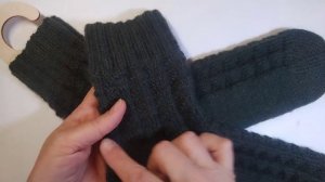 Носки мужские 42-43 размер - подробное описание вязания ?