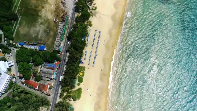 Karon Beach, shooting from a drone смотреть онлайн