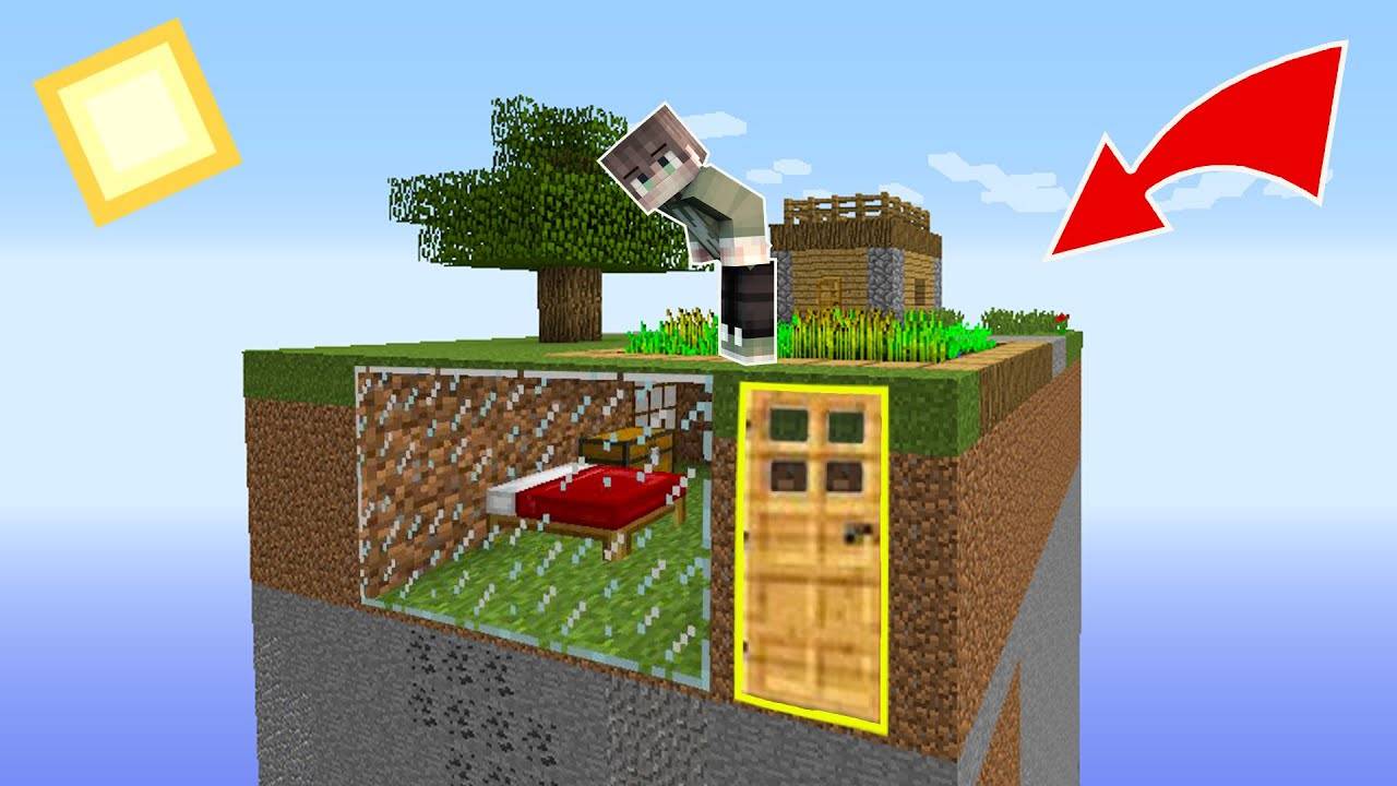 ПОСТРОИЛ СЕКРЕТНЫЙ ДОМ В ОДНОМ ЧАНКЕ В МАЙНКРАФТ смотреть онлайн