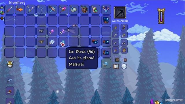 Террария Каламити Мод КРИОНИТОВАЯ РУДА и СЛИТОК как НАЙТИ (ПРОСТО) (полный гайд)