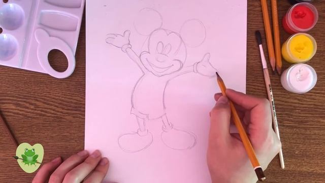 Рисуем Микки Мауса. смотреть онлайн
