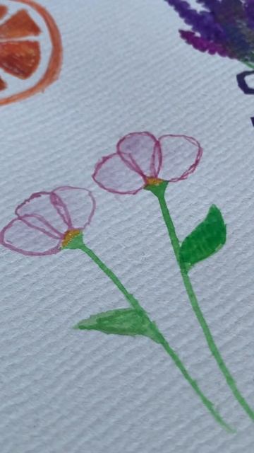 Цветочки акварелью #recommended #art #drawing смотреть онлайн