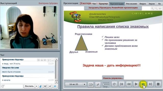 Итоги Список знакомых 24,04 2017