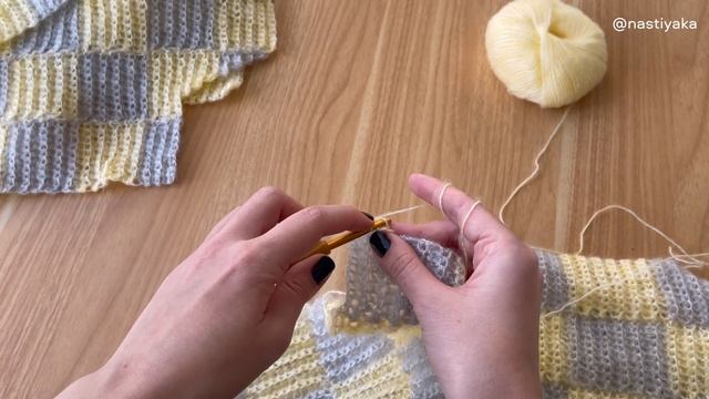 Учимся вязать шахматку крючком | МК для левшй смотреть онлайн