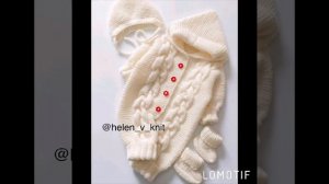 Связать детский комбинезон спицами