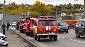 Парад пожарной ретро-техники