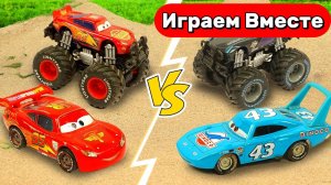 Играем в машинки из мультика ТАЧКИ 🚗 Молния Маккуин превращается в Монстр-трак ! Игры для детей