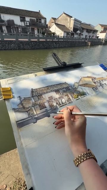 Мой пленэрный ритуал! Если рядом есть вода, окунаю лис? смотреть онлайн