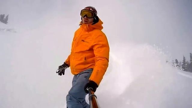 Северный Мустаг,  один спуск