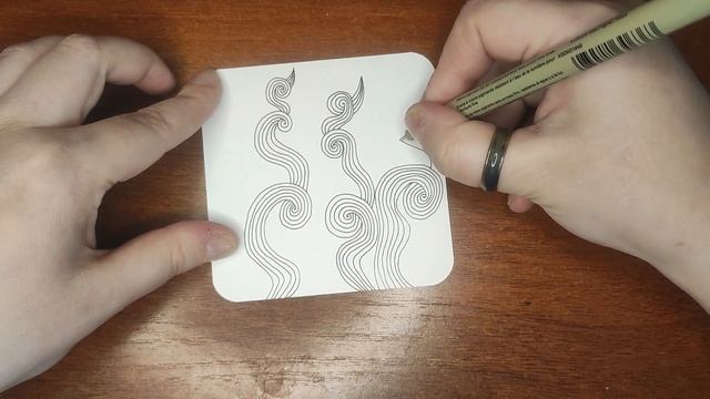 Зентангл Тангл Sand Swirl Tree смотреть онлайн