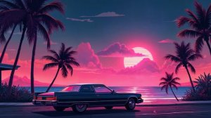 Ретровейв, ретро синтвейв, саксофон 4К / Dramatic Retro synthwave 80’s, retrowave with saxophone 4K