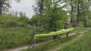 Двухдневный майский одиночный сплав по реке Чёрная Калитва на новом Каяке.
