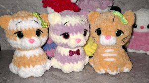 Навязала игрушки крючком,  после праздников