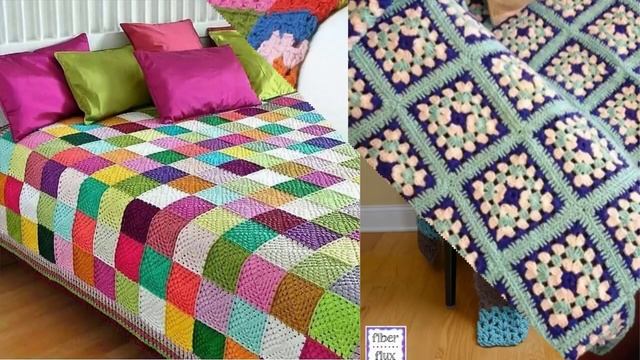 Tığ İşi ÖRGÜ BATTANİYE MODELLERİ | Handmade Blanket Patterns! Ручные вязаные модели одеял смотреть онлайн