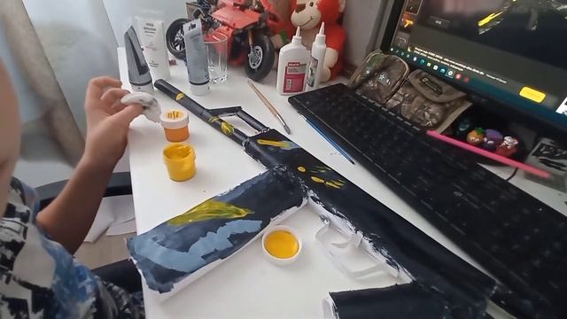 разрисовка калаша из бумаги смотреть онлайн