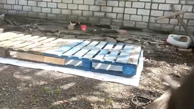 Самодельный домик из поддонов 1часть. смотреть онлайн