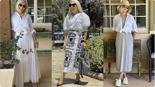 БЕЛАЯ РУБАШКА 💖 КАК НОСИТЬ И С ЧЕМ СОЧЕТАТЬ ДАМАМ 50+60+7 смотреть онлайн