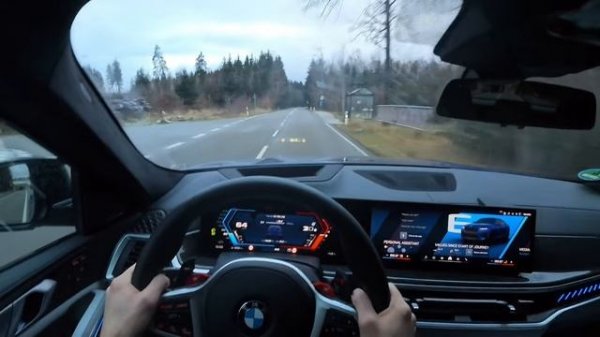 2025 BMW X6M Competition | POV Drive | No Speed Limit Autobahn!