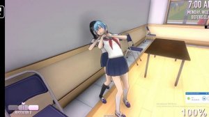 Играю за Харуду Пуресу (7 версия) от NP love Yandere Simulator
