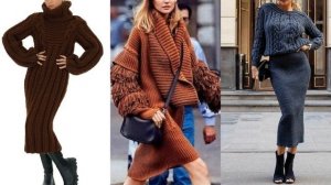 ВЯЗАНЫЕ ТРЕНДЫ 2025 💕МОДНЫЕ СВИТЕРА ЮБКИ КАРДИГАНЫ