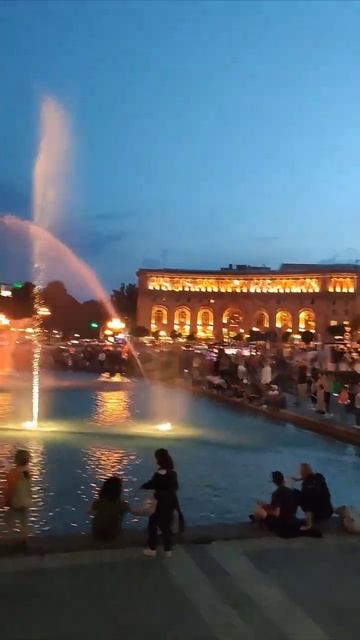 Армения Ереван 🇦🇲 Площадь поющие фонтаны #обзор #ереван #фонтан