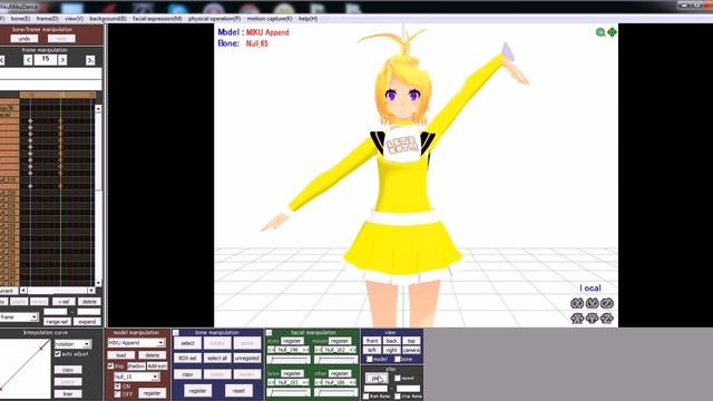 Как работать в программе Miku Miku Dance (how to work MMD).