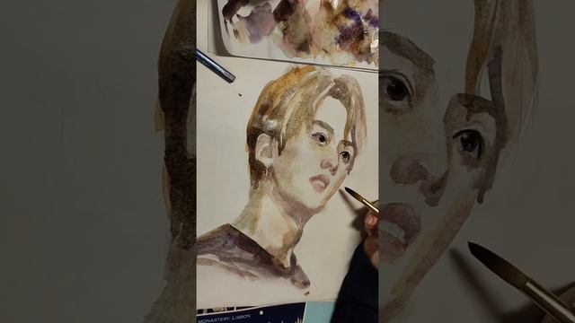 Lee Know Ли МинХо (акварель) смотреть онлайн