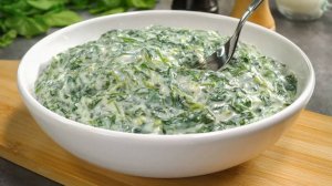 ШПИНАТ В СЛИВОЧНОМ СОУСЕ - идеальный гарнир к мясу или рыбе. Рецепт от Всегда Вкусно!