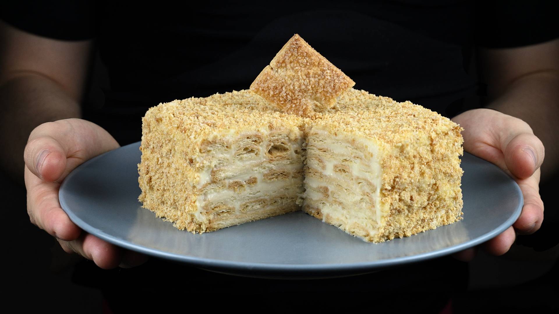 Торт Наполеон без выпечки с заварным кремом. 2019 смотреть онлайн