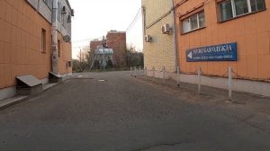 Обзорная автомобильная экскурсия по городу Комсомольск-на-Амуре, ранее утро, пустой город, 2024 год