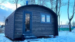 Баня - первое строение на участке. Квадро хаус 4х4,8 метра от Bochky.