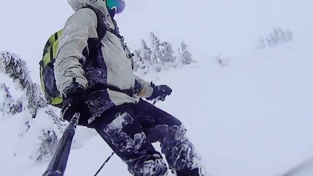 Спуск з Говерли на сноуборді в новий рік 2015р