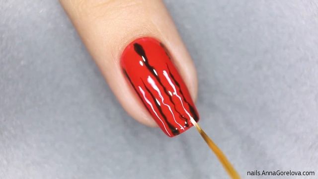 Abstract BRW wet design / Абстрактный контрастный дизайн по влажному гель-лаку смотреть онлайн