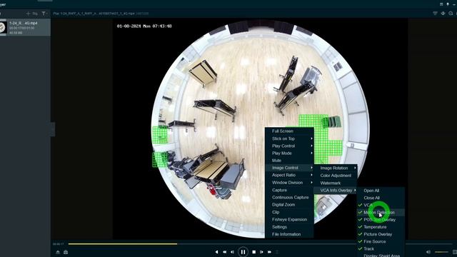 VSPlayer. How to turn off green grid (motion detected areas) - Как отключить зелёную сетку смотреть онлайн
