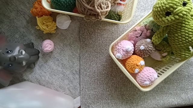 Вязовлог:утилизации остатков пряже, чем я сейчас занимаюсь🤷♀️