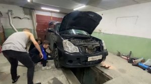Nissan Almera G16 замена 1 лямбда зонд. К4м