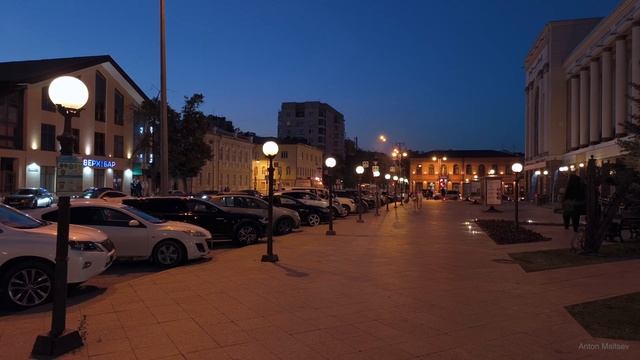 Тюмень. Горсад. Центр города | Cinematic Street Videography Low Light Footage | Xiaomi 13T Pro