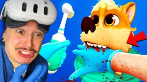 СЪЕЛА Собака ЖИВЬЁМ в VR. (Pets & Stuff VR)
