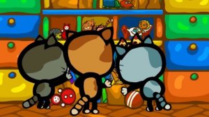 😻😻😻Три котенка - 💫  Ветер по паркету | Мультики про котят 🐾