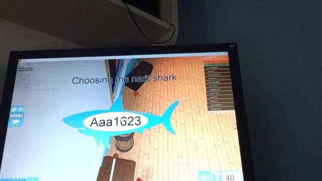 Как я играю в ROBLOX shark bites смотреть онлайн