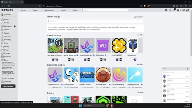 Как присоединиться к группе в Roblox