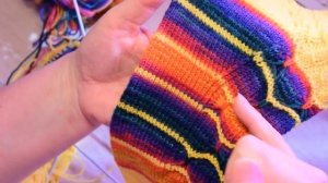 Носки спицами от мыска.  #2024