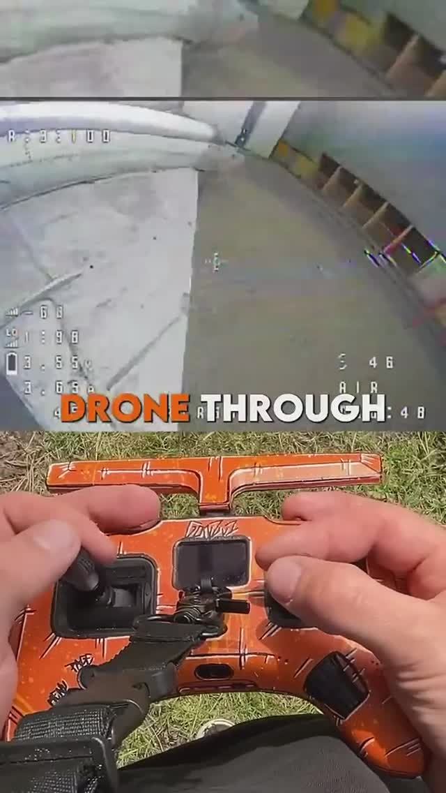 Дрон пролетает сквозь самолет, завораживающе! смотреть онлайн