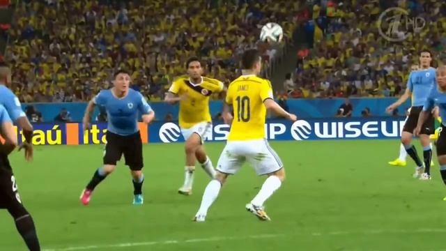ЧМ 2014 Красивый гол Хамеса Родригеса Колумбия-Уругвай
