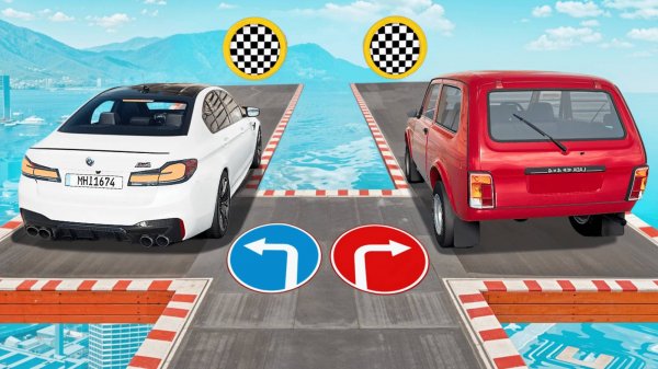 ХОРОШИЙ-ПЛОХОЙ ЧЕКПОИНТ В BEAMNG DRIVE! НОВАЯ ЛАМБА ПРОТИВ ЖИГУЛИ! ЧТО ВЫБРАТЬ?