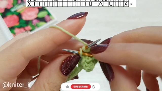 💖 Узоры спицами! АЖУРНЫЙ узор для Пуловера/Джемпера/Туники/Палантина (Схема узора)🧶Knitting pattern