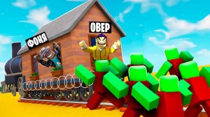 ДОМ НА РЕЛЬСАХ! ПОЕЗДКА НА ПОЕЗДЕ В АПОКАЛИПСИС! МЕРТВЫЕ РЕЛЬСЫ В ROBLOX