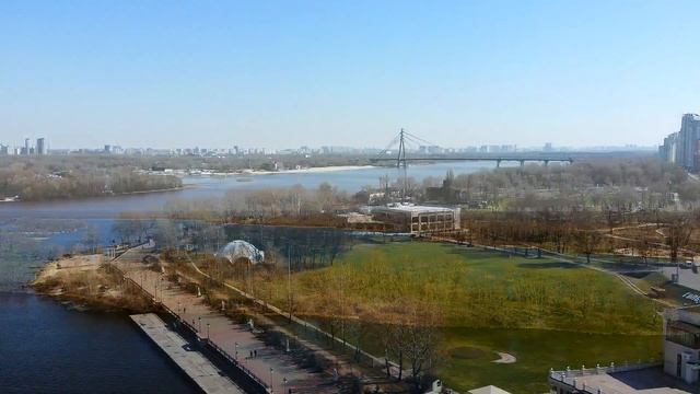 Полет на дроне в парке «Наталка» в Киеве смотреть онлайн