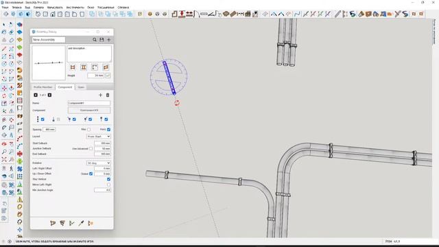 SketchUp, Делаем провод и гофру с Profile Builder 3 смотреть онлайн