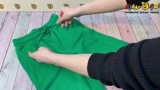 Брюки утепленные Lanson Kids без рисунка зеленые смотреть онлайн